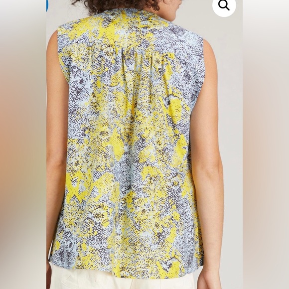 Rachel Comey Sel Top in Blue Multi Sz 4 NWT - Picture 2 of 8